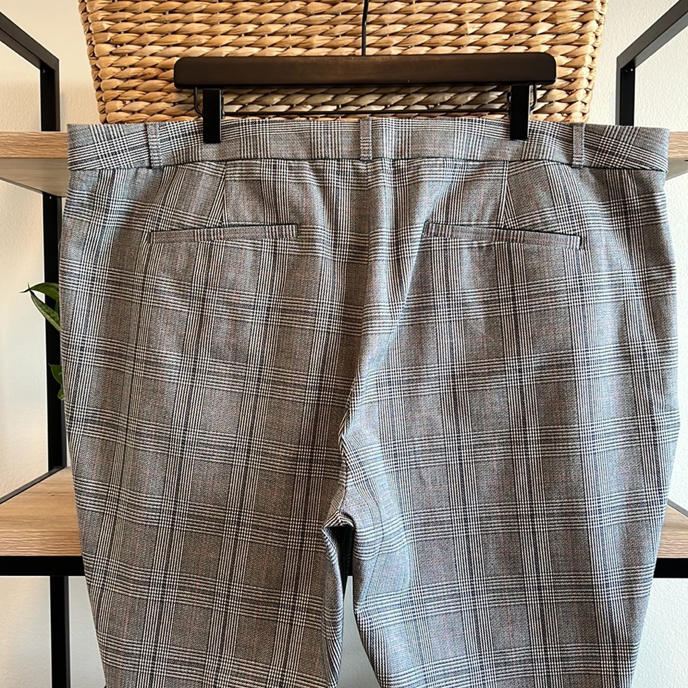 Banana Republic Sloan Plaid High-Rise Dress Pant Crop Trouser, 20 Short - Picture 7 of 11